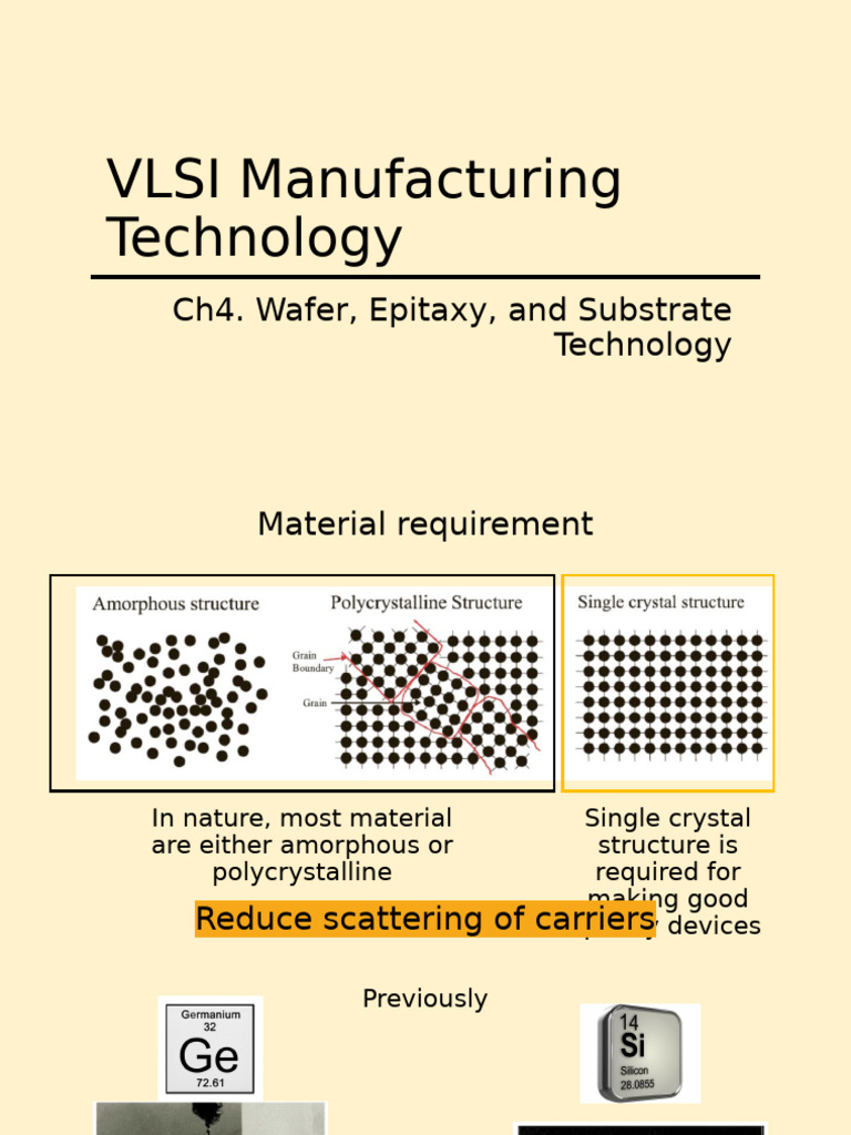 L4 Ch3i Wafer Epitaxy and Substrate Technology | PDF | Wafer ...