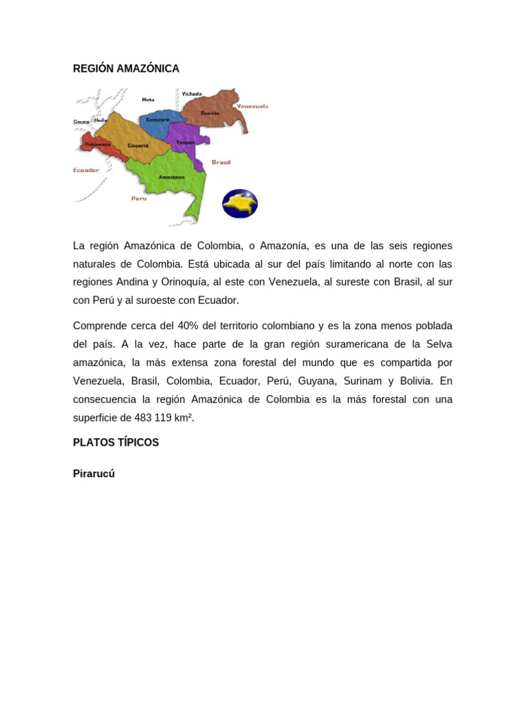 Comidas y tradiciones de la Amazonía | PDF | Alimentos
