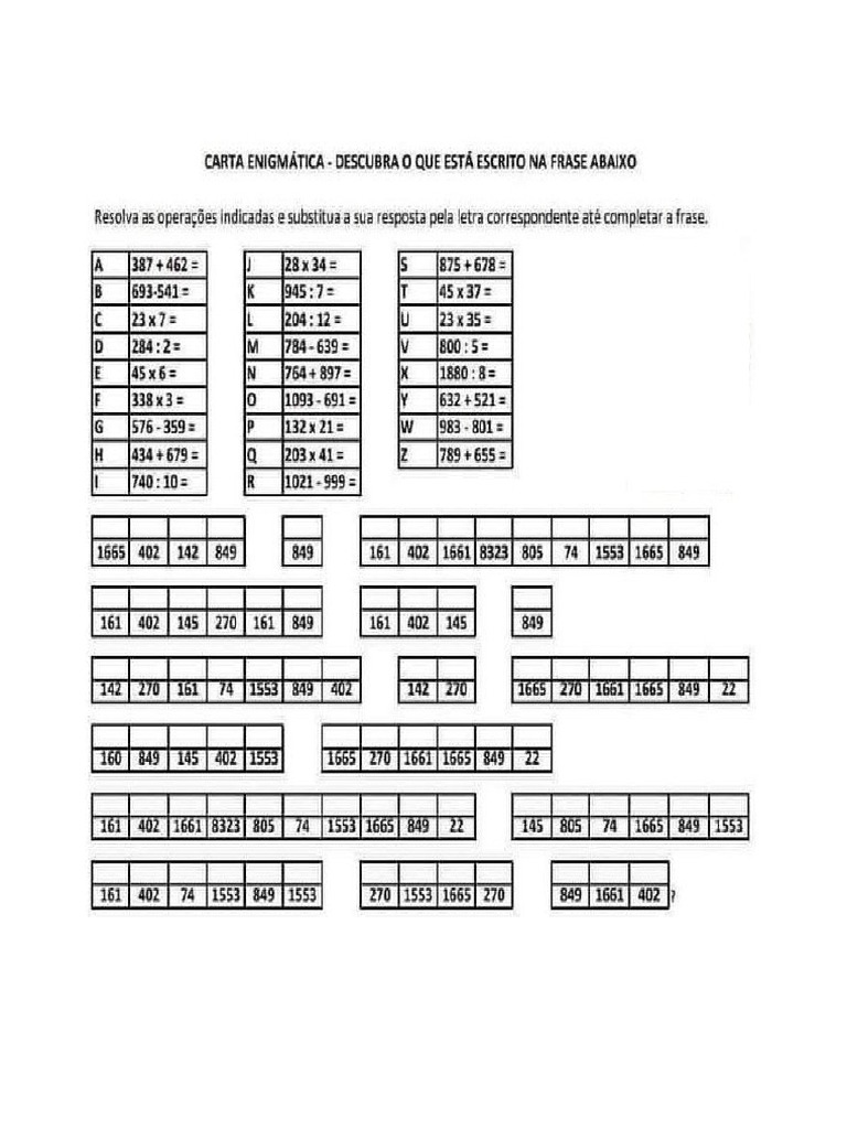 Enigma Matematico 2 | PDF