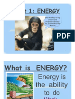 Unit 1: ENERGY: Stop Monkey-N-ing Around and Go Green Already! P.S. I'm Mookie The Monkey