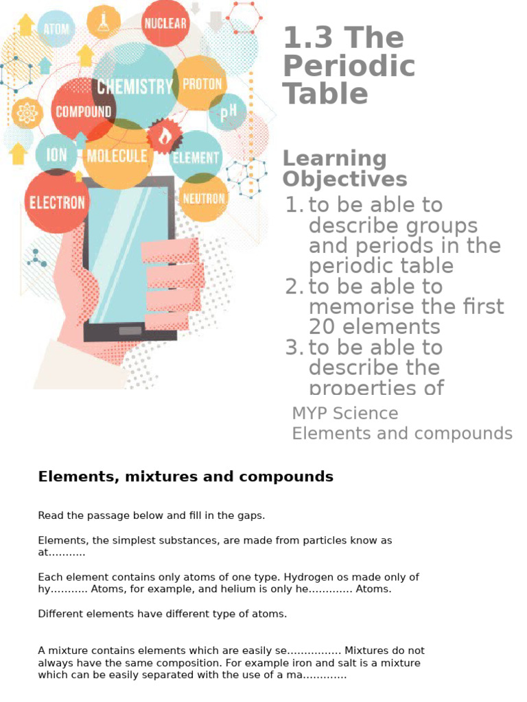 Understanding the Periodic Table Basics | PDF