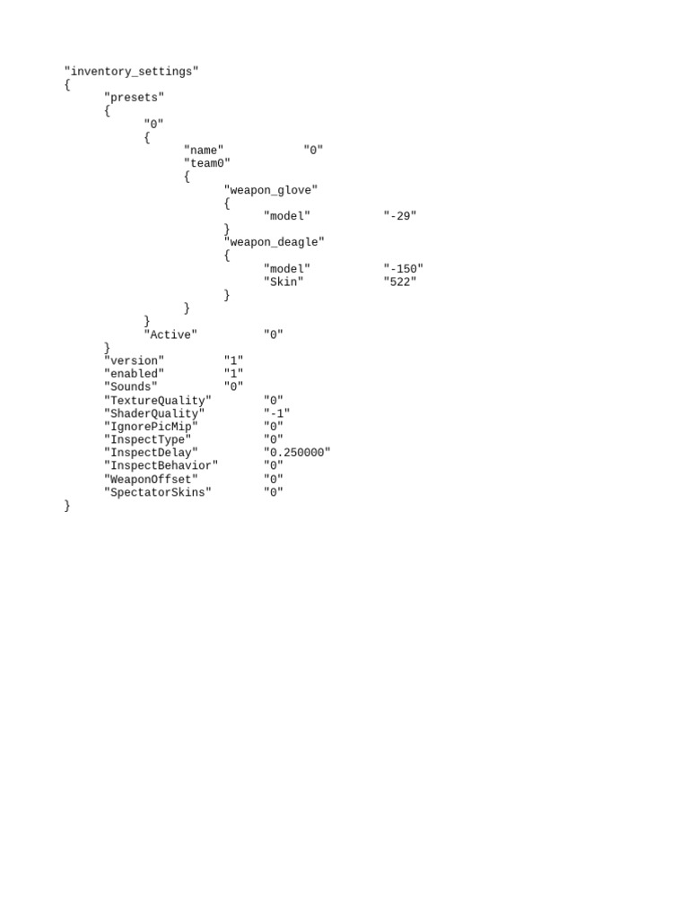 Inventory Settings Configuration Guide | PDF