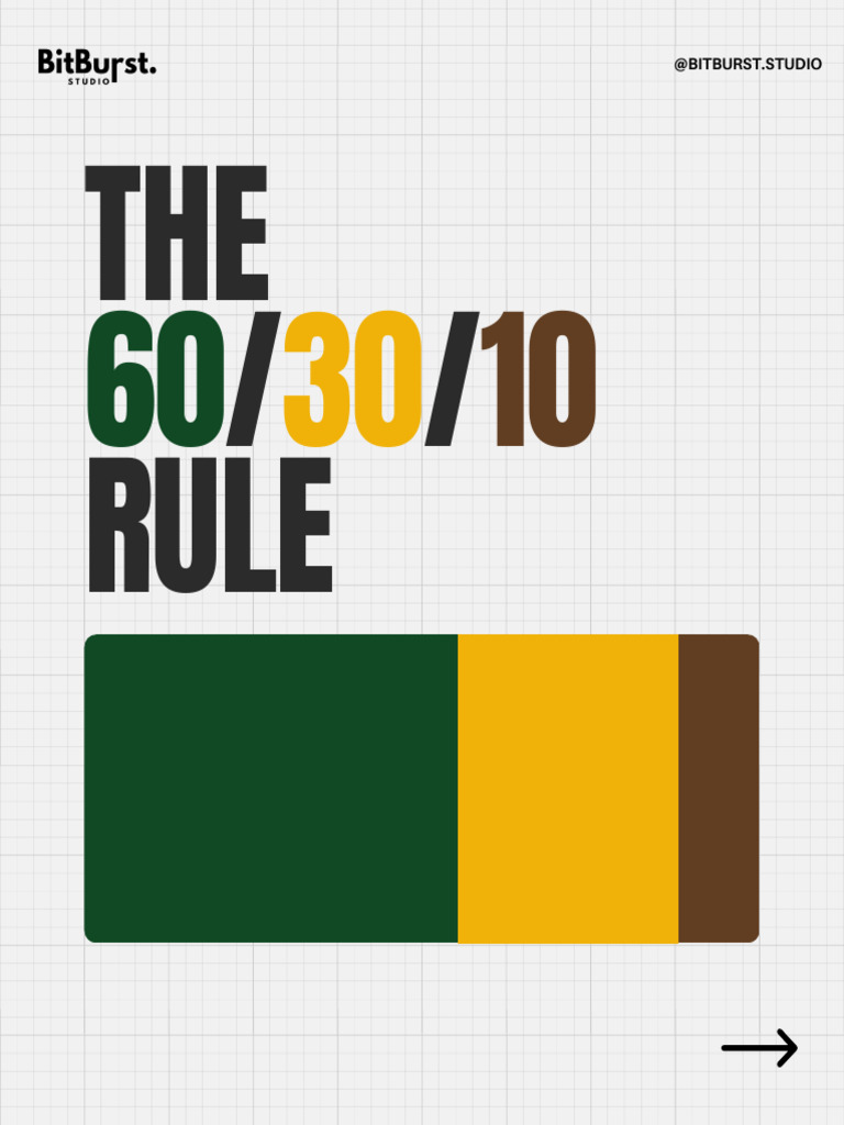 60-30-10 Color Rule in Design | PDF
