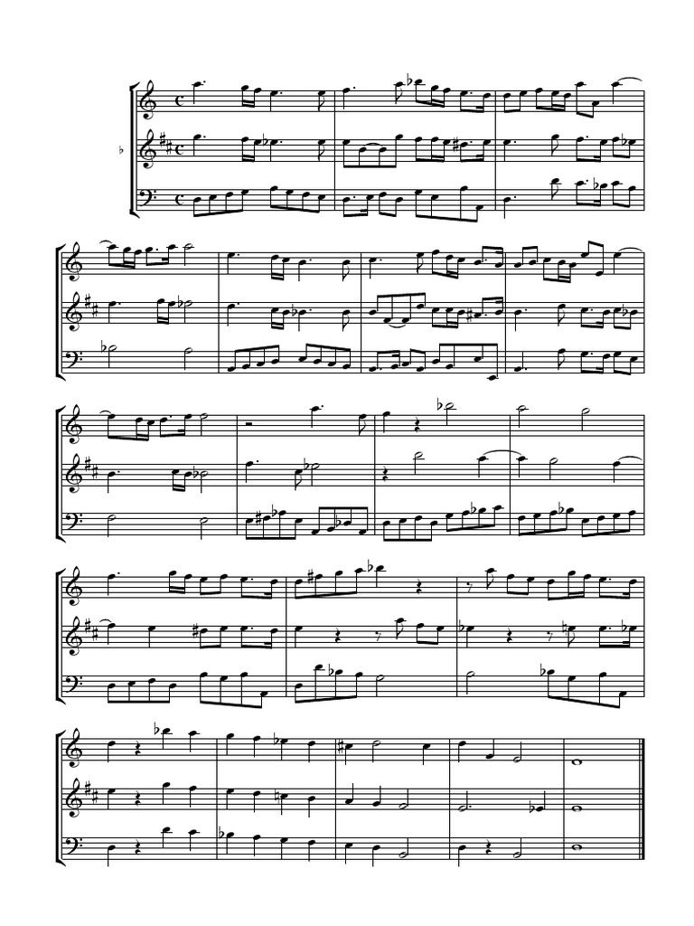 José de Castro's Sonata Prima Arrangement | PDF | Woodwind Instruments ...