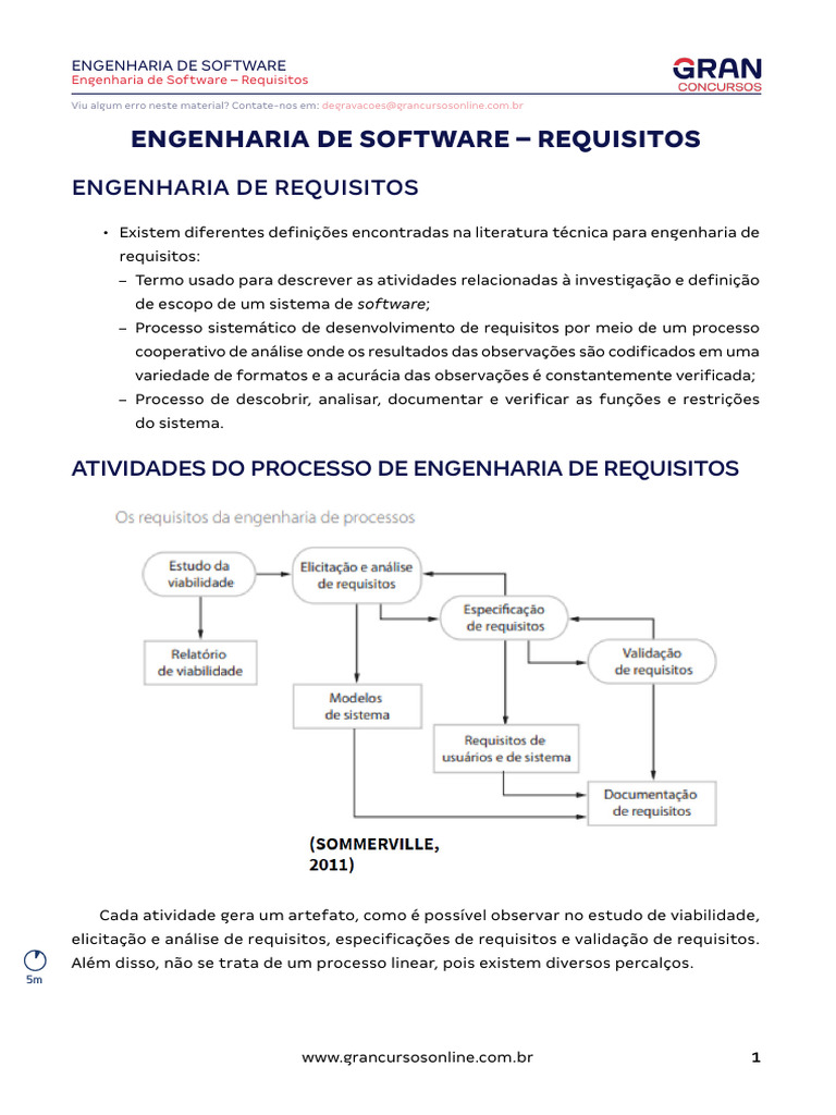 Engenharia de Requisitos em Software | PDF | Engenharia de Software ...