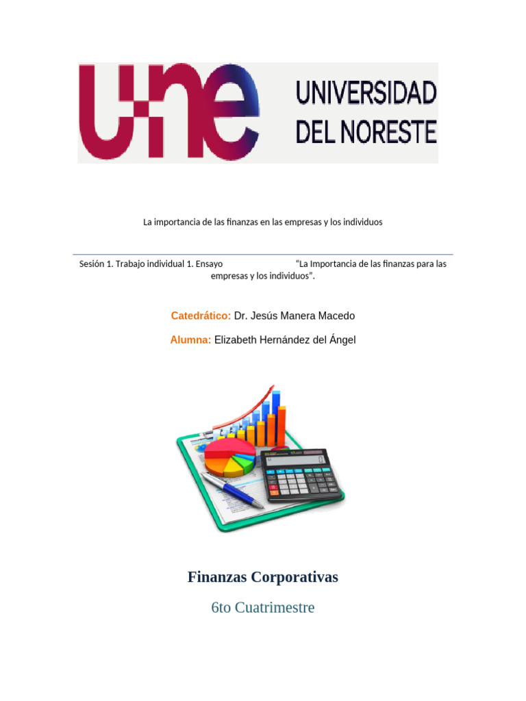 Ensayo Importancia de Las Finanzas en La | PDF | Business | Inversiones