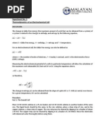 Thermodynamics of Electrochemical Cells | Gibbs Free Energy