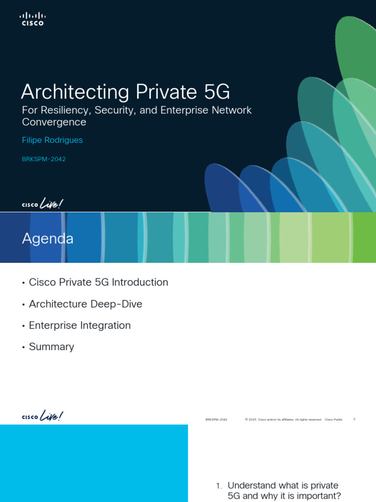 Cisco Private 5G Architecture Overview | PDF | Wi Fi | Cloud Computing