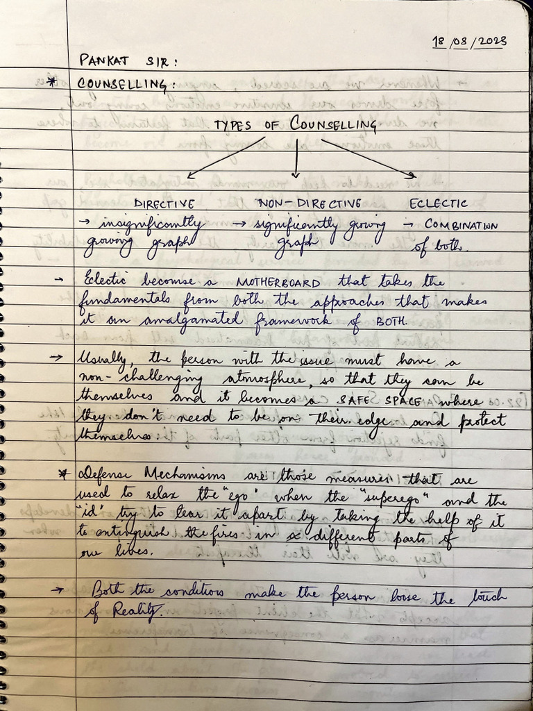 Counseling Psychology Notes | PDF