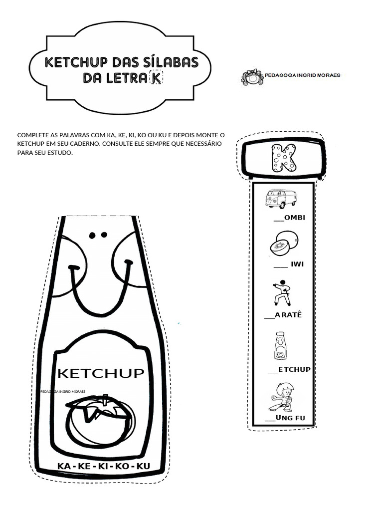 kETCHUP DA LETRA K | PDF