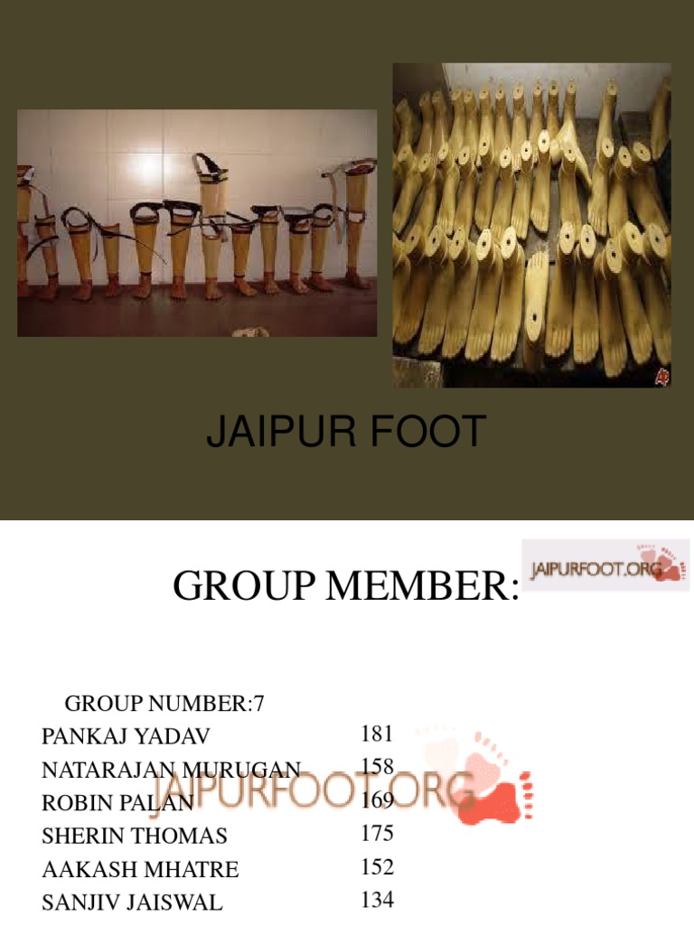 Jaipur Foot Prosthesis Business