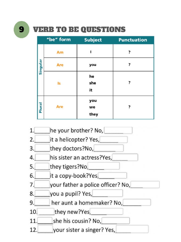 Worksheet A2 9-12 | PDF