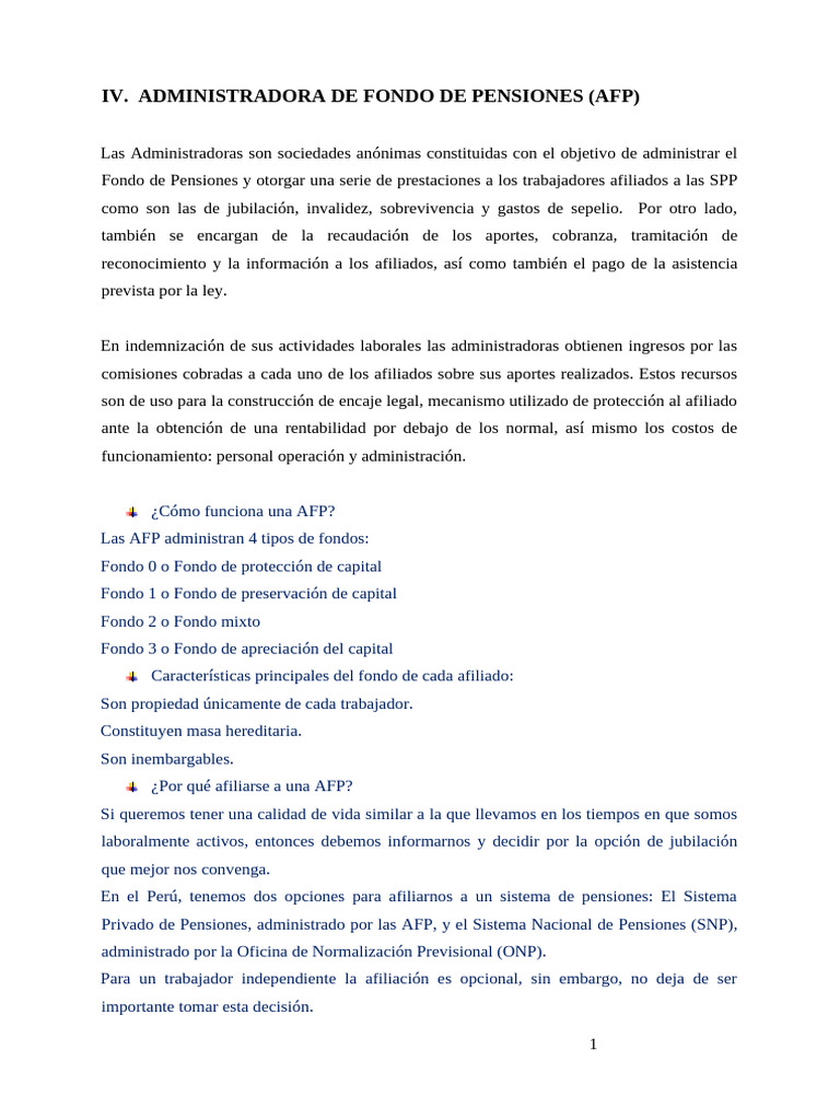 SPP Parte IV | PDF | Pensión | Jubilación