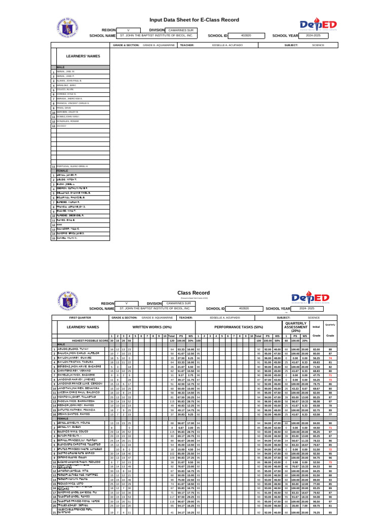 Grade 8 - SCIENCE ORIGINAL | PDF