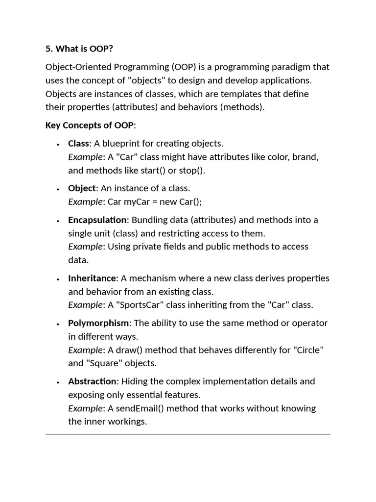 Understanding Object-Oriented Programming | PDF | Object Oriented ...
