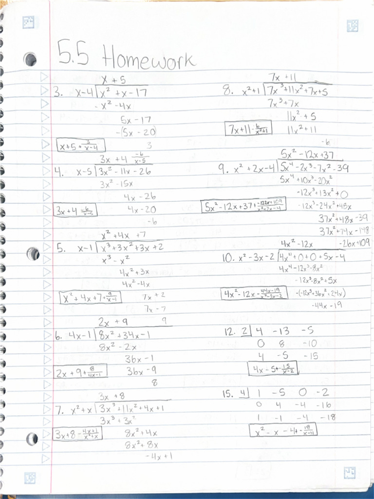 5.5 Homework | PDF
