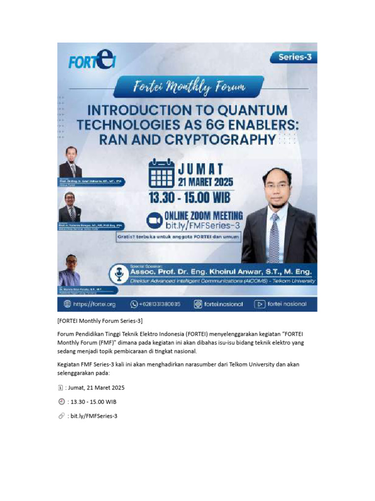 Forum Bulanan FORTEI Series-3 | PDF