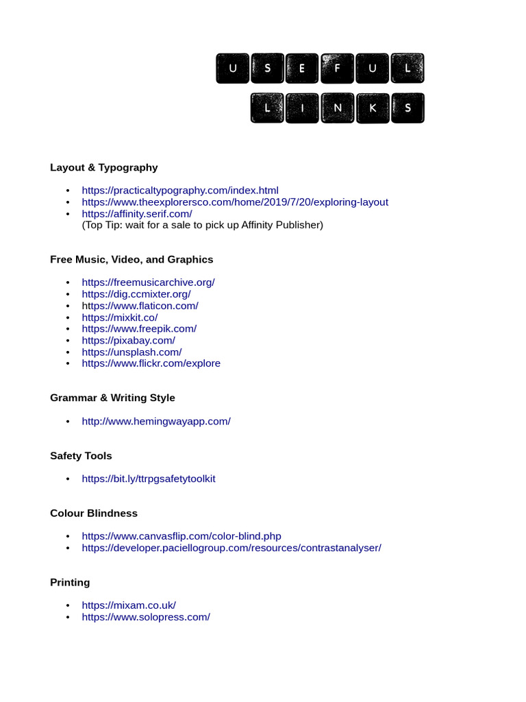Essential Resources for Design and Writing | PDF