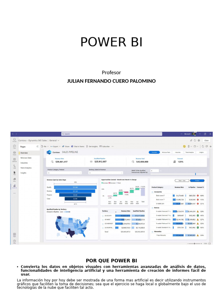 Ventajas de Power BI para Análisis de Datos | PDF | Datos | Microsoft