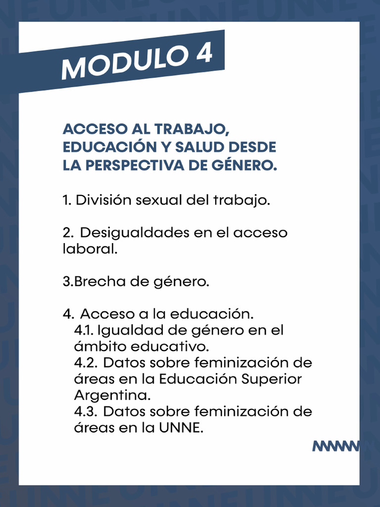 Modulo 4 - Acceso A Trabajo Educacion y Salud | PDF | Igualdad de ...