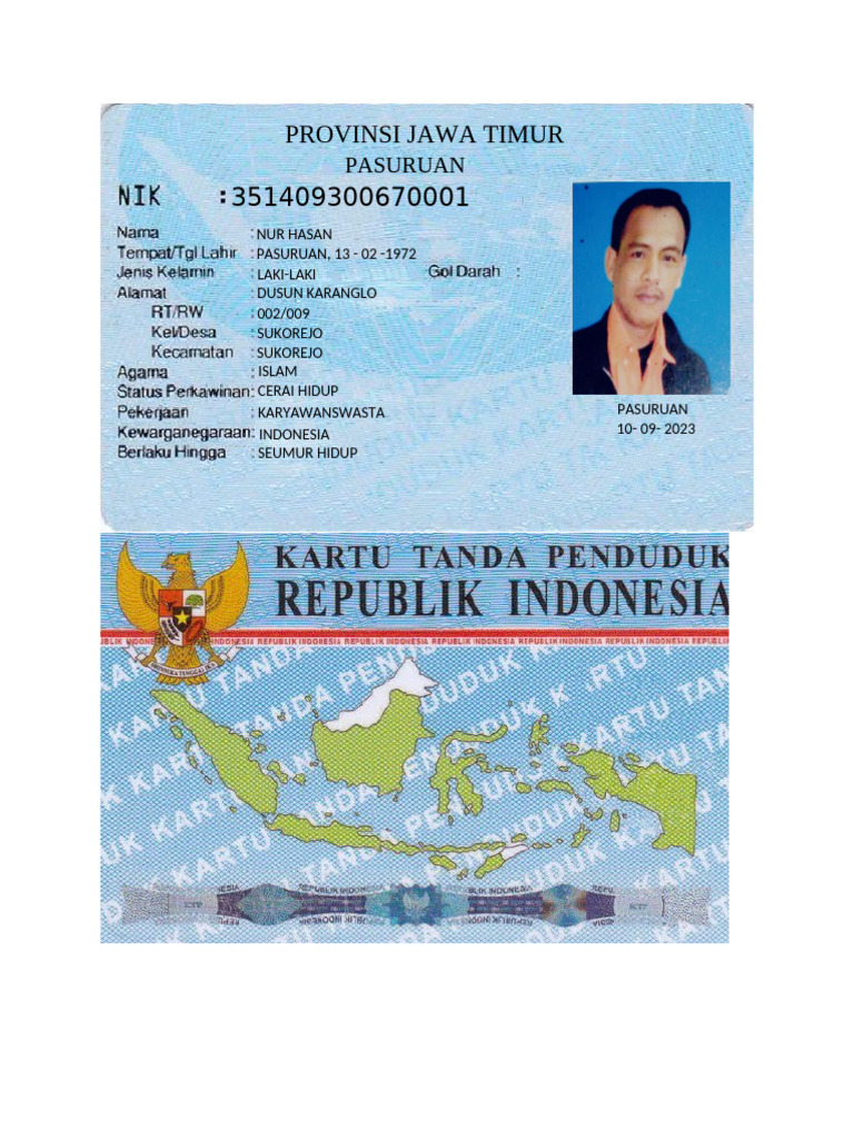 Format KTP Kosongan | PDF