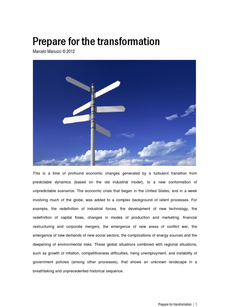 Prepare For Transformation | PDF | Competitiveness | Economic Growth