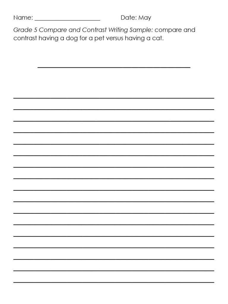 5th Grade Writing Samples Overview | PDF | Human Communication