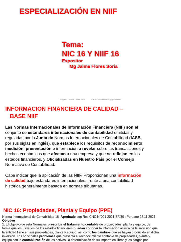 CD Nic 16 y Niif 16 | PDF | normas internacionales de INFORMACION ...