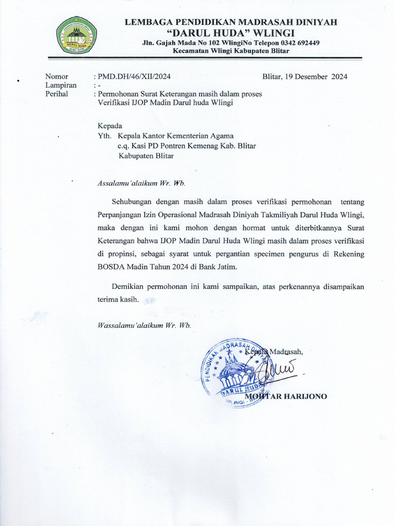 Suket PD Pontren Utk Madin | PDF