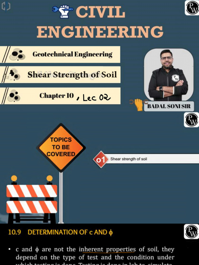 Shear Strength of Soil 02 - Class Notes | PDF