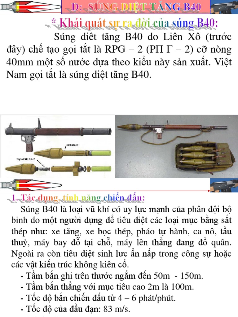 D - SÚNG DIỆT TĂNG B40 | PDF