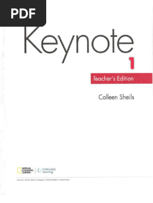 527 4 Keynote 1 Teachers Book 2017 174p Compressed | PDF