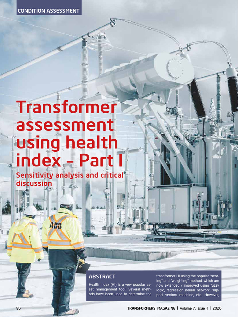 Health Index Sensitivity Analysis for Transformers | PDF | Sensitivity ...