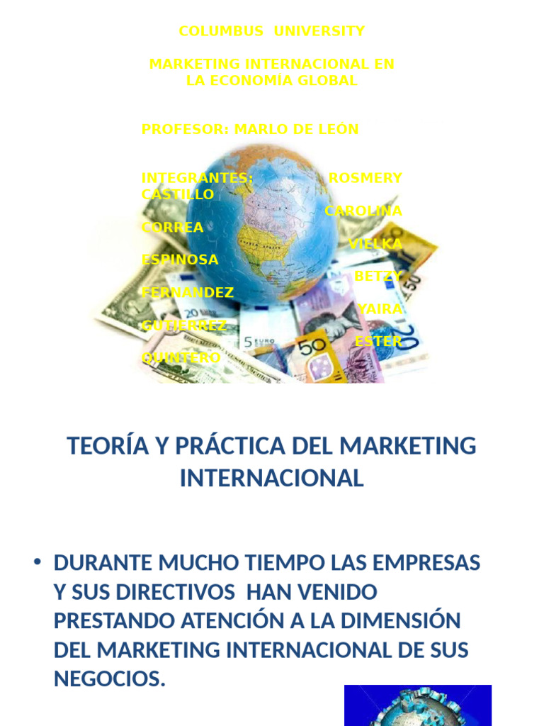 Marketing Internacional en la Economía Global | PDF | Marketing | Business