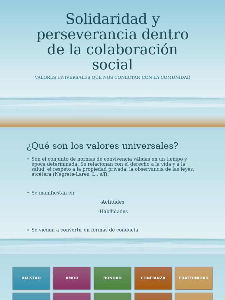 Solidaridad y Perseverancia en la Comunidad | PDF | Toma de decisiones