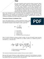Compressible Flow: Theoretical Analysis of Adiabatic Flow