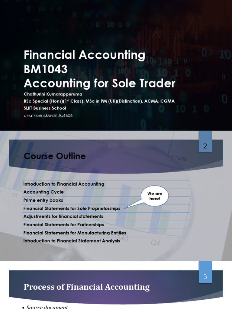 Financial Accounting for Sole Traders | PDF | Cost Of Goods Sold | Expense