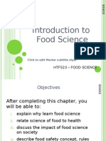 Introduction to Food Science: An Overview