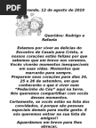 Carta Para Encontrista