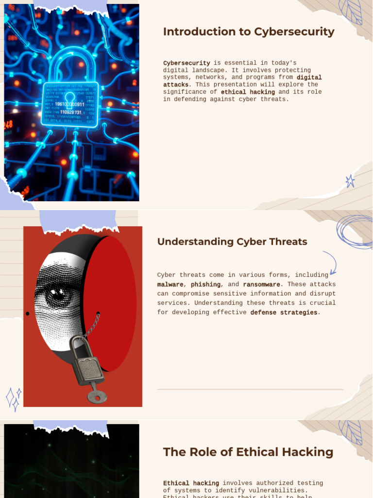 Slidesgo Defending The Digital Frontier The Role of Cybersecurity and ...
