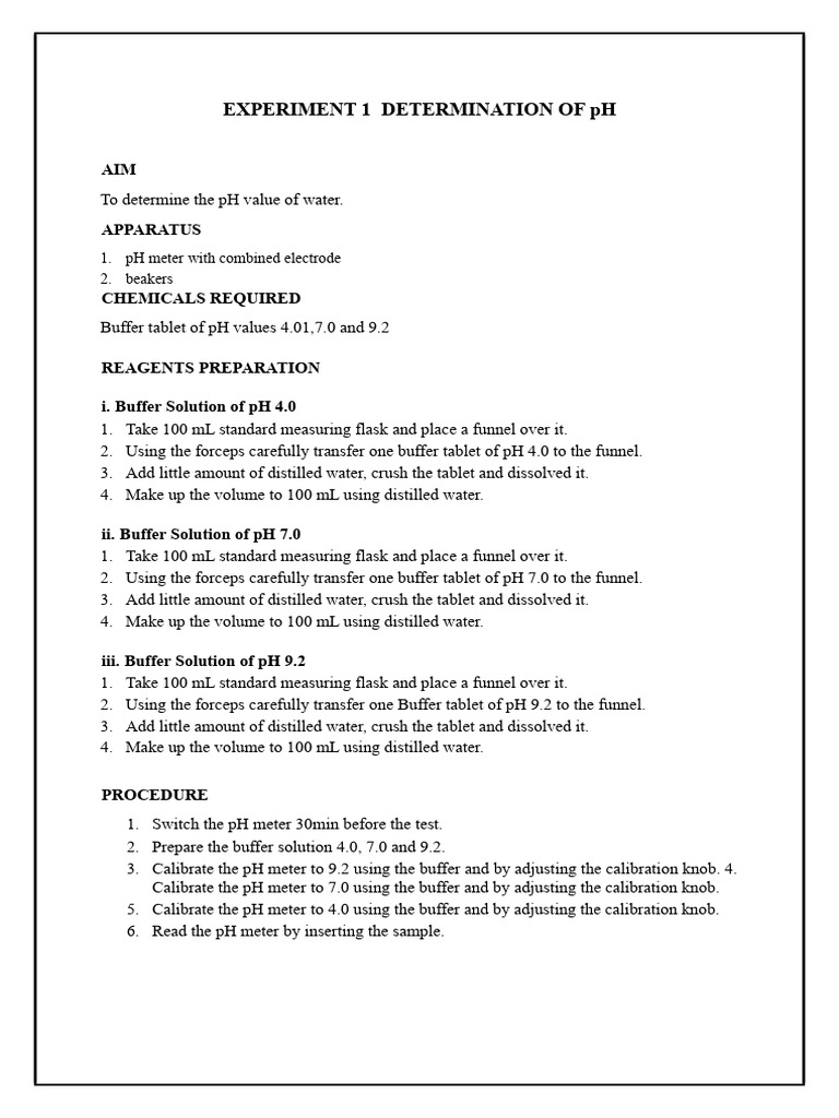 pH and Conductivity Testing Manual | PDF | Titration | Chemistry