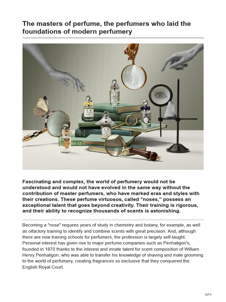 Masters of Modern Perfumery | PDF | Perfume | Perfumery