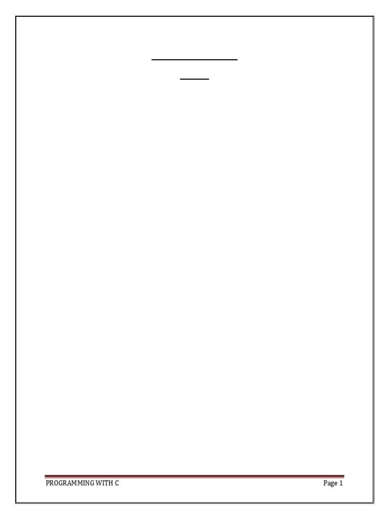 C Programming Concepts and Functions | PDF