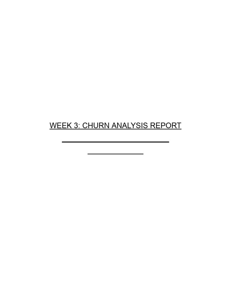 Churn Analysis and Prediction Report | PDF | Cross Validation ...
