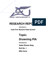 Pia Report by Sadia Sir Muzamil