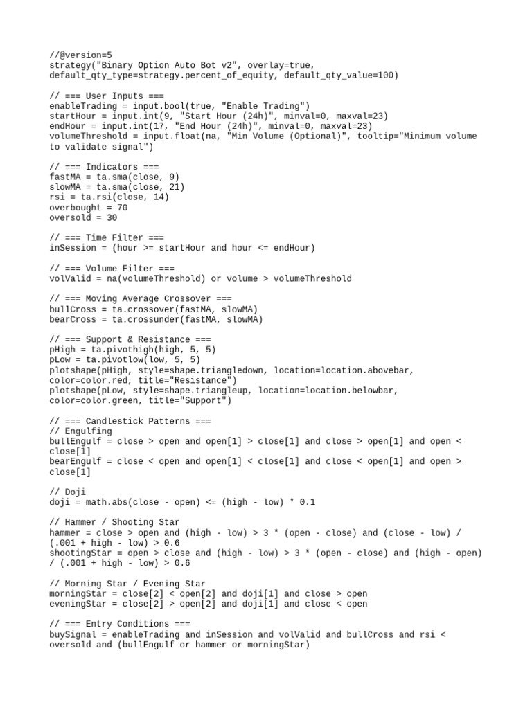 Binary Option Auto Bot v2 Strategy | PDF | Computer Engineering ...