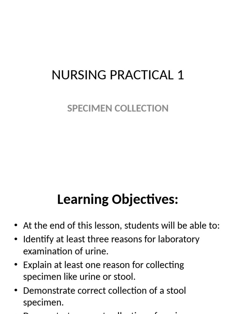 Urine Specimen Collection Guidelines | PDF | Urine | Urination