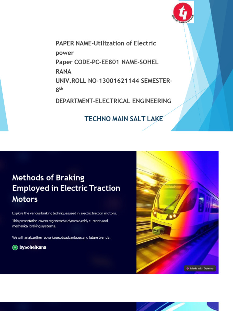 Braking Methods in Electric Motors | PDF | Brake | Electric Motor