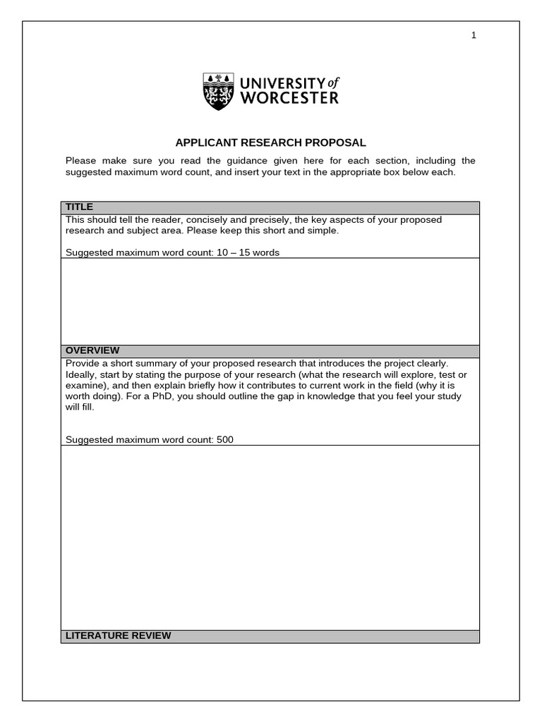 Research Proposal Template Guide | PDF | Methodology | Cognition