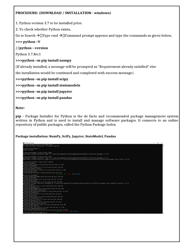 Installing and Using NumPy in Python | PDF | Skewness